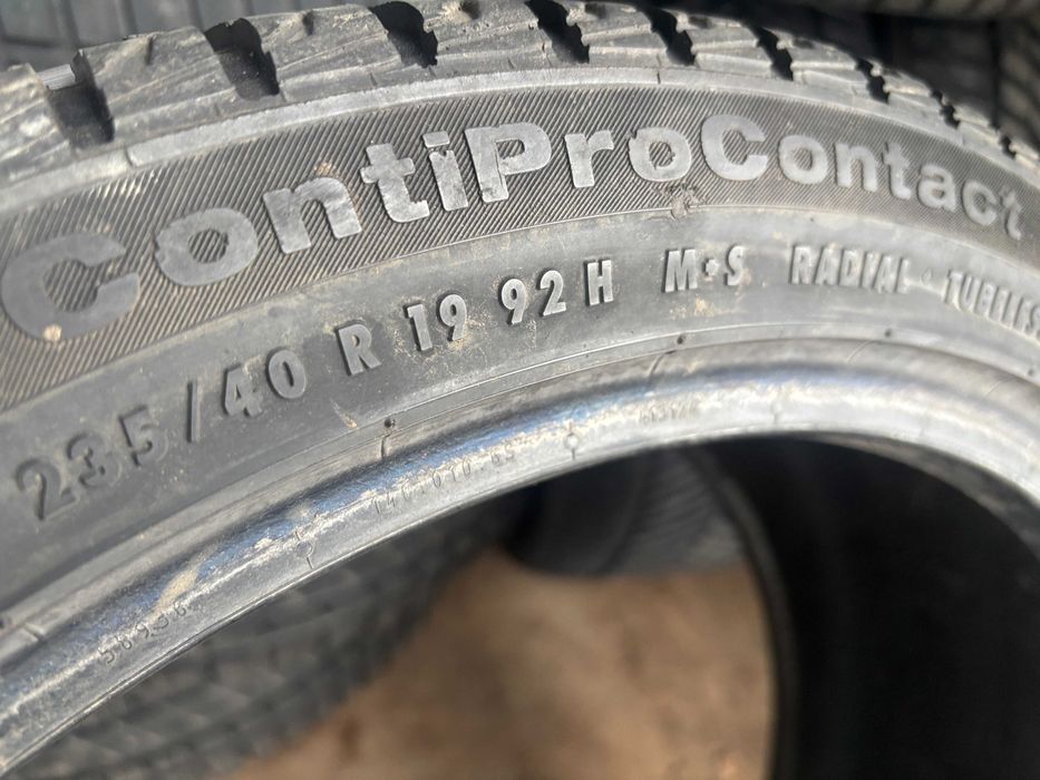 235-40-R19 CONTINENTAL PROCONTACT 2штуки зимняя резина GERMANY 2024