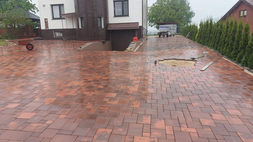 Układanie kostki brukowej!!!