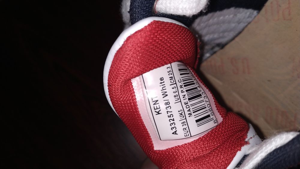 Кроссовки US Polo ASSN EUR 38 25 см по стельке
