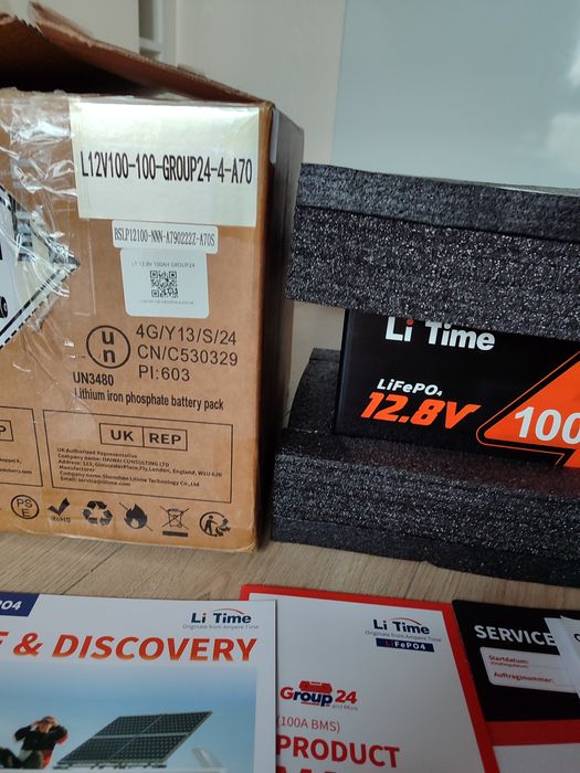 Акумулятор для ДБЖ Li-TIME Group 24 LiFePO4 12.8 100Ah 1280Wh