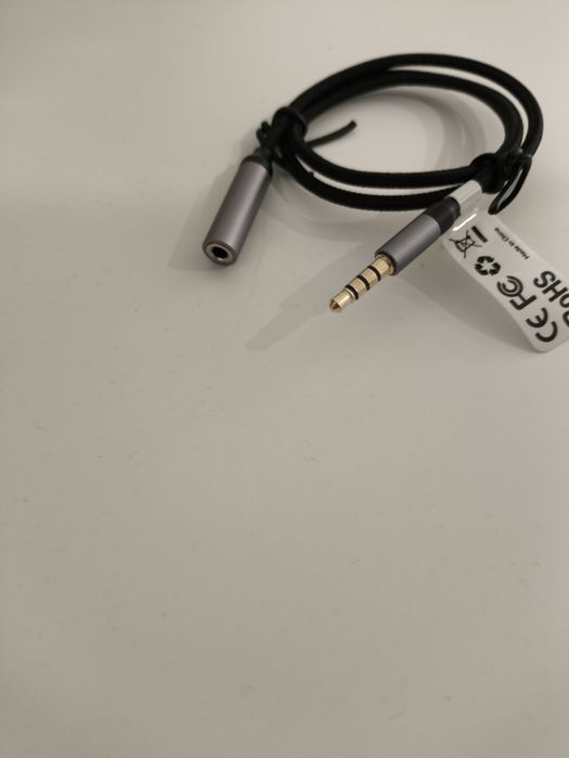 Cabo macho - fêmea Jack 3,5mm