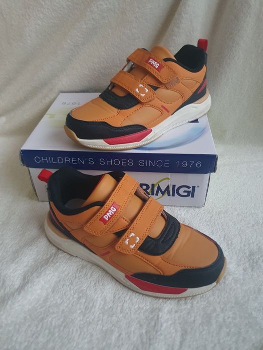 buty na rzepy 35 primigi sneakersy 22,5cm buty sportowe Senape nero