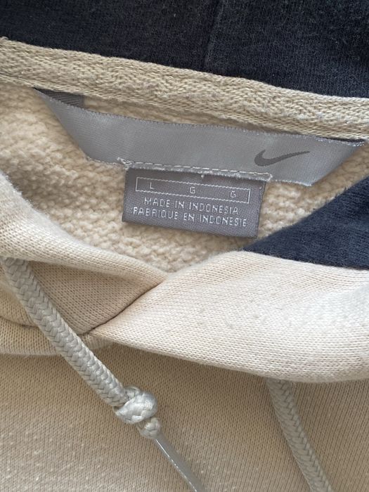 Nike bluza L męskia z kapturem beżowa
