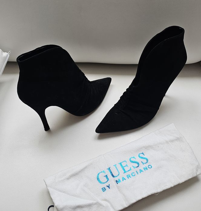 Guess botki skóra roz 41