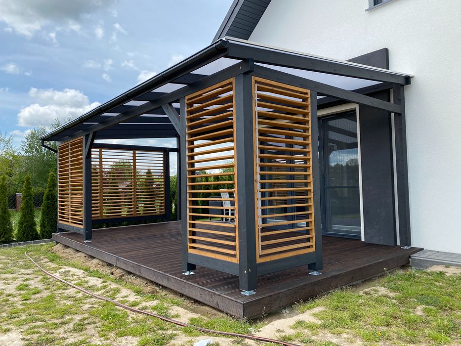 Zadaszenie tarasu weranda pergola wiata taras carport poliwęglan
