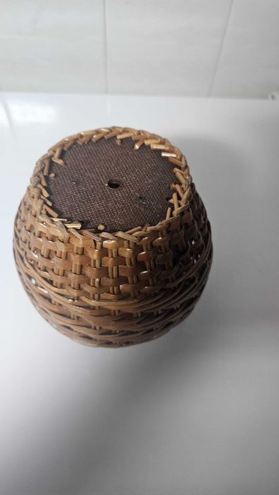 Vaso cachepot cesto em vime