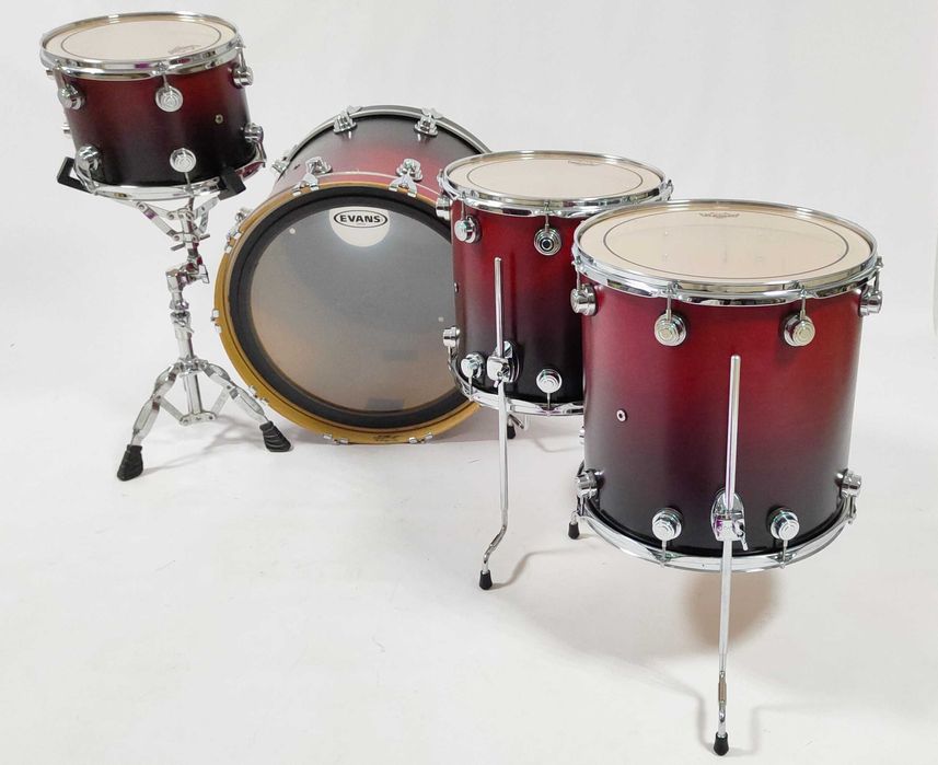 DW Collectors Satin Cherry Black Fade kolekcjonerski -22,12,14,16"