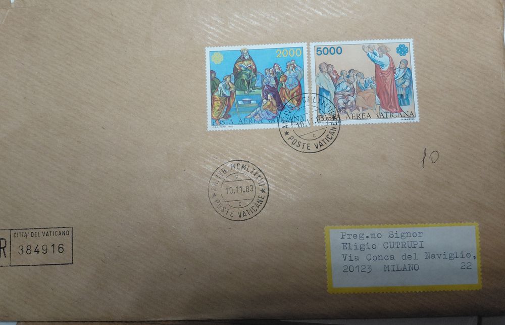 Колекція конвертів Ватикану (1980–1984)