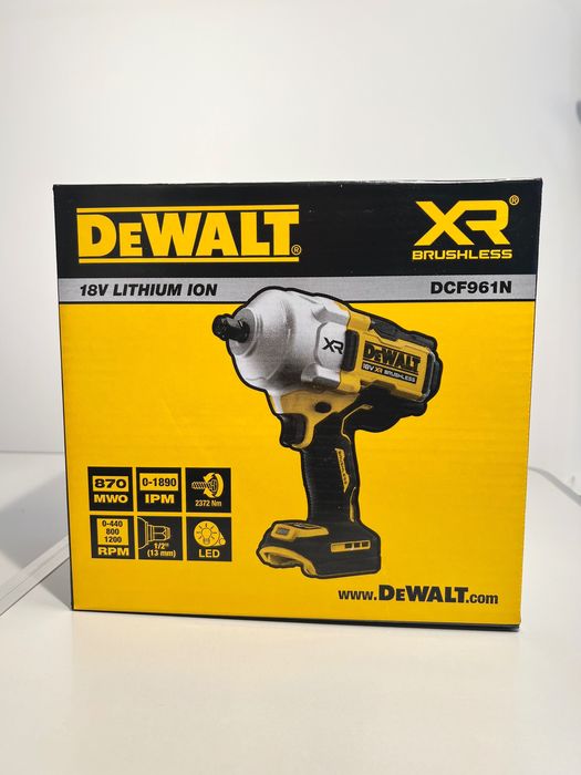 DeWalt DCF961N/18v/Гайковерт Безщітковий 1/2/Новий/Запакований/New