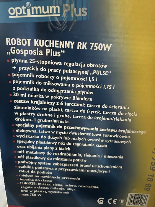 Optimum robot kuchenny 750 W