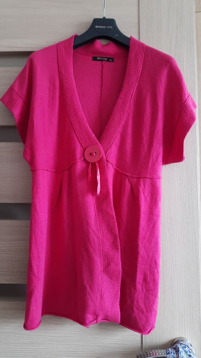 Różowy fajny sweterek r. L/Xl.