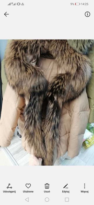 Puchowa kurtka new beż i Czarna