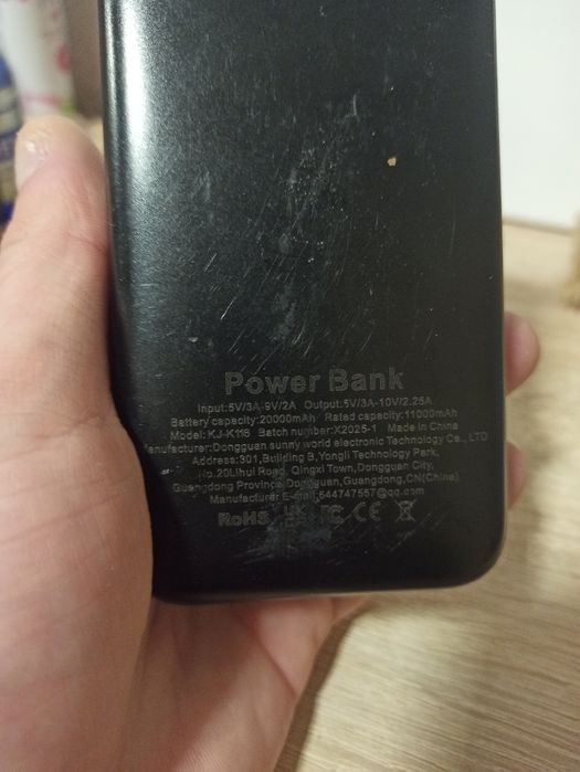 Power Bank 20000mAh KJ-K118. Швидка зарядка