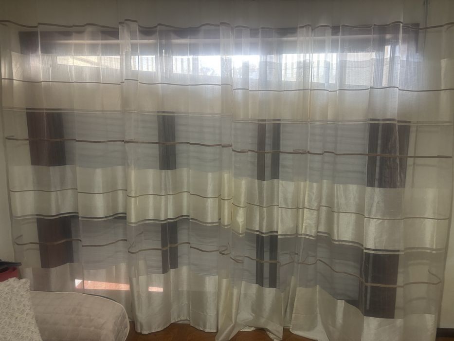 Conjunto de cortinas de vizinga e sala