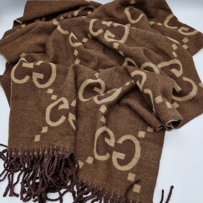 Кашеміровий палантин Gucci шарф теплая шаль gucci подарок