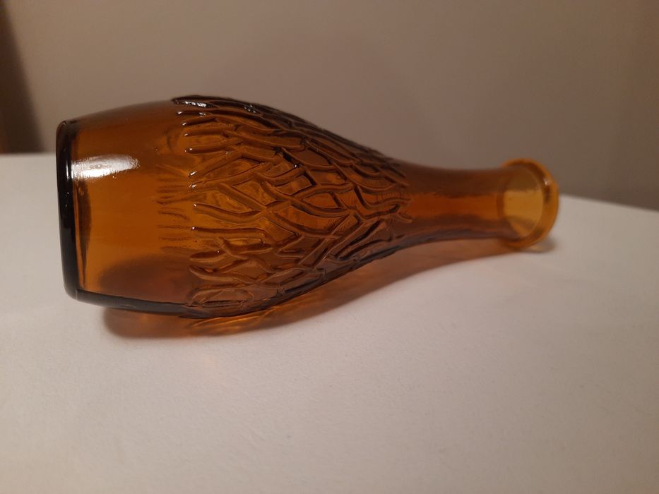 Wazonik na konwalie, wazon PRL HSG Ząbkowice szkło kolorowe prl