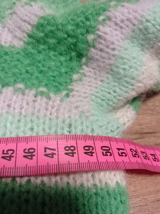 Sweter zielony w paski Vero moda