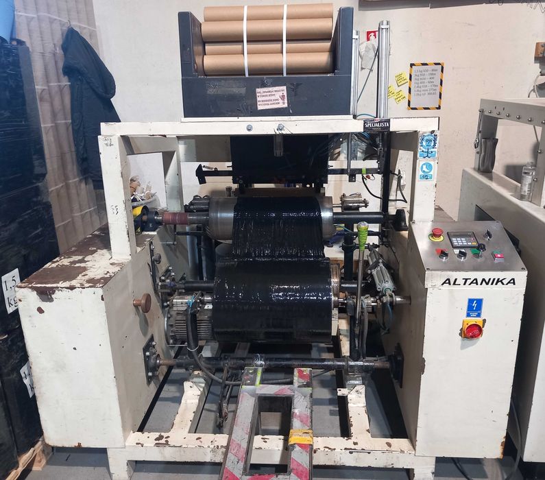 Przemysłowa przewijarka do folii stretch