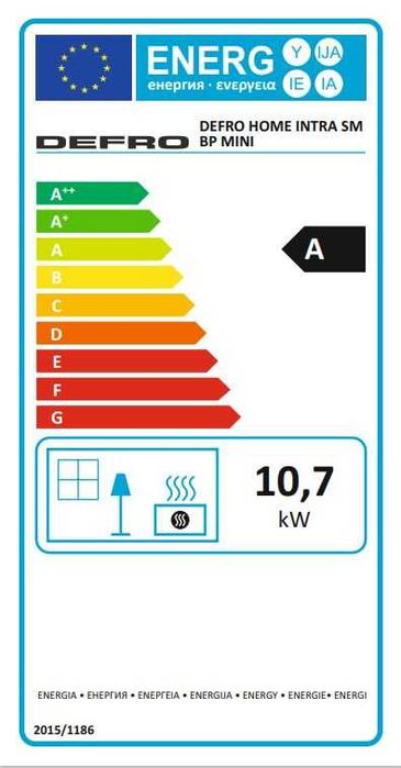 Wkład kominkowy DEFRO INTRA SM BP / BL MINI 10KW