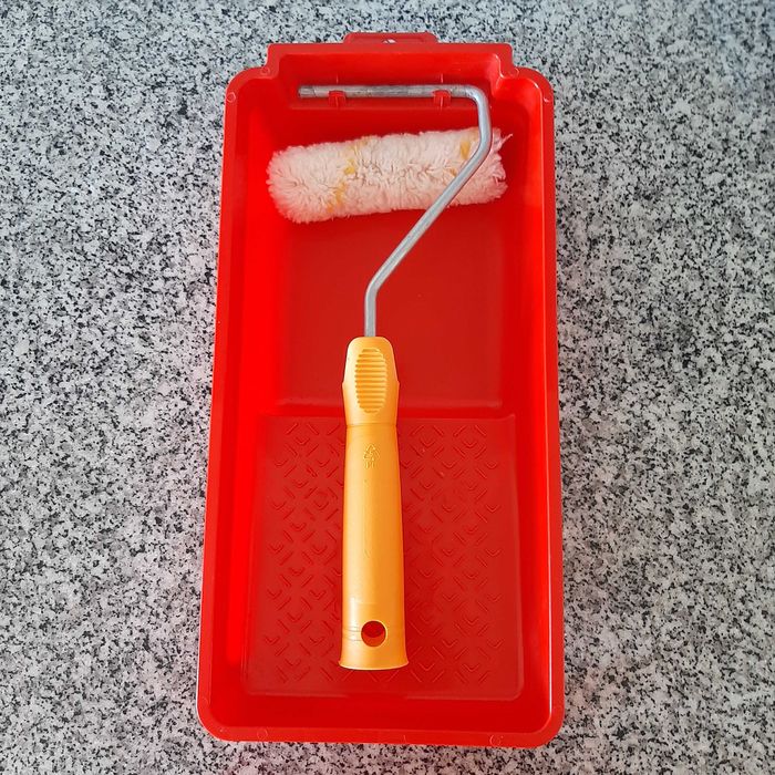 KIT Mini-Rolo Antigota +  mini tabuleiro pintura