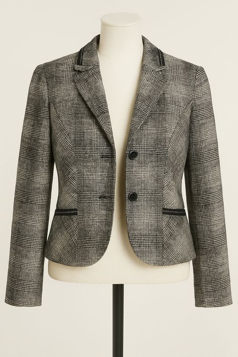 Żakiet, marynarka - Gerry Weber klasyka, krata Glen, bussines style, c