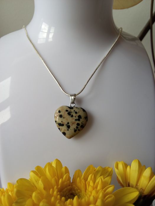 Fio em Prata com Jaspe Dálmata