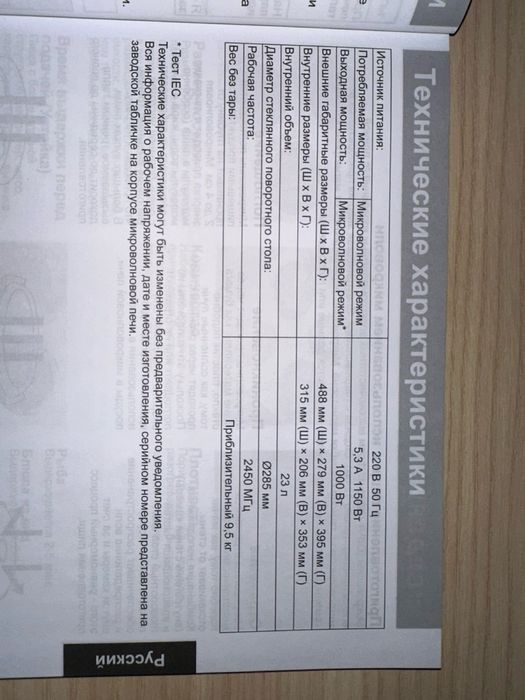 Б/У Микроволновка Инверторная NN-SD38HS