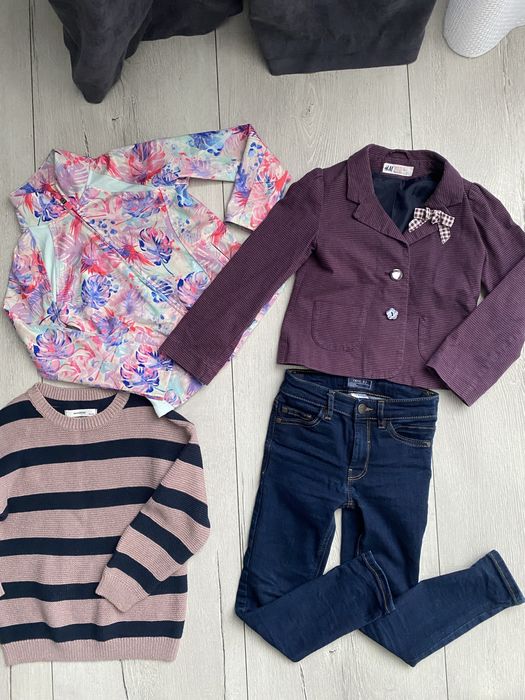 Речі на дівчинку 5-6 років піджак джинси