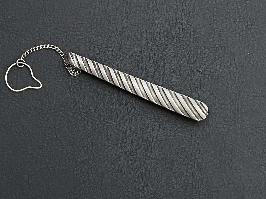 Elegancka spinka do krawata srebro pr. 925 8,3 g Oryginalny wzór