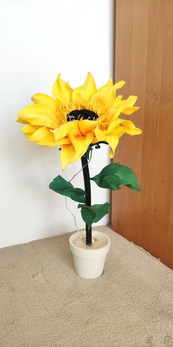 Соняшник нічник, світильник, декор