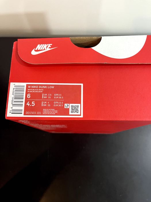 Panda Nike dunk low 36,5