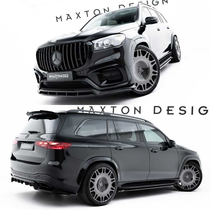Обвіс Mercedes GLS X167 AMG (2023+) тюнінг сплітер пороги дифузор