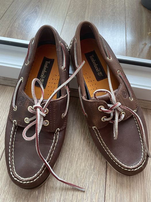 Шкіряні оригінальні лофери/мокасини timberland