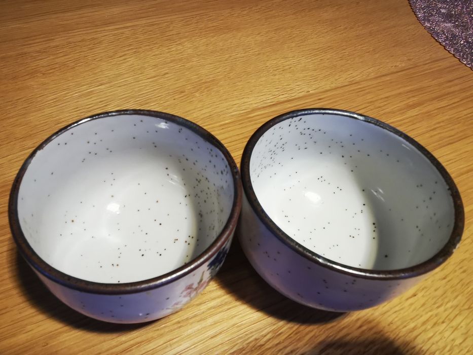dwie piękne stare FILIŻANKI ceramiczne lata 60 retro prl