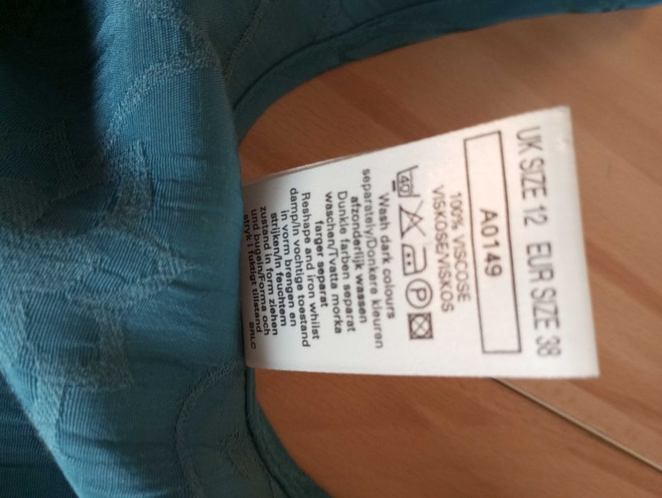 Modern Zwiewna wiskozowa sukienka rozm.38/40