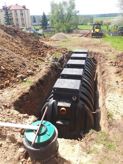 Montaż oczyszczalni przydomowych, brukarstwo, roboty ziemne