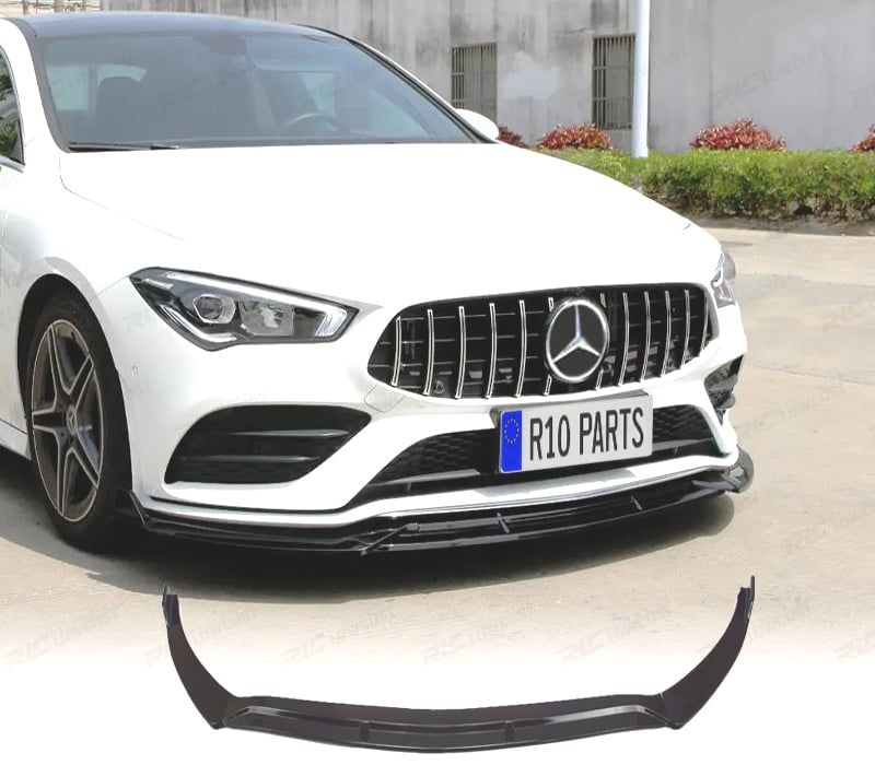 SPOILER LIP FRONTAL MERCEDES CLA W118 19- PRETO BRILHANTE