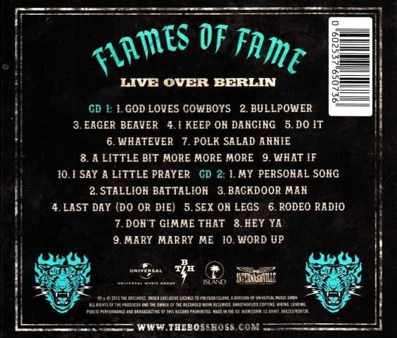 The BossHoss – Flames Of Fame Live Over Berlin - 2CD