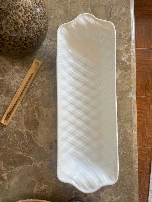 Patera cerâmica branca