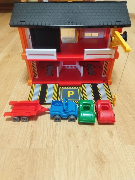 Garaż samochodowy Wader Auto Service + 3 autka