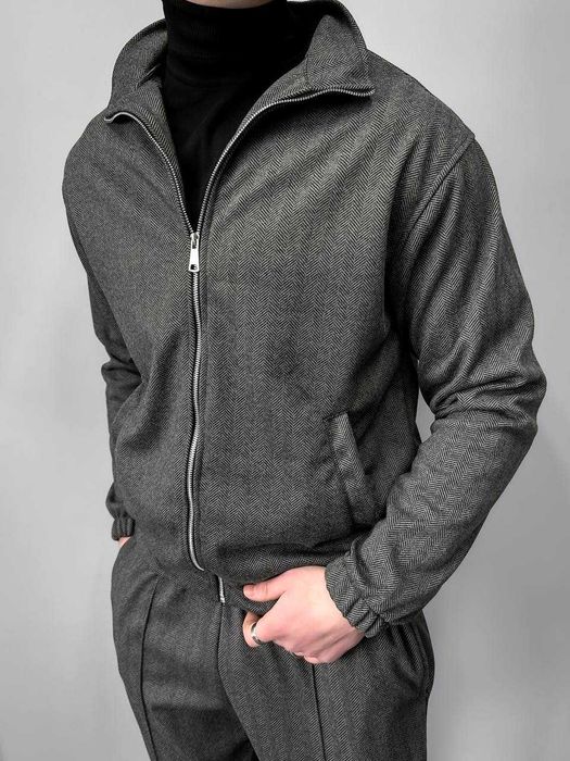 Чоловічий повсякденний комплект у класичному стилі (куртка + брюки)