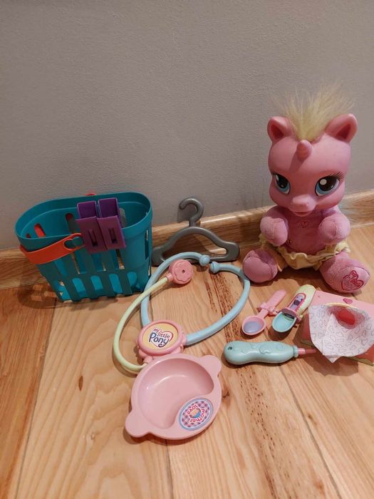 Konik my lite pony  z wyposażeniem