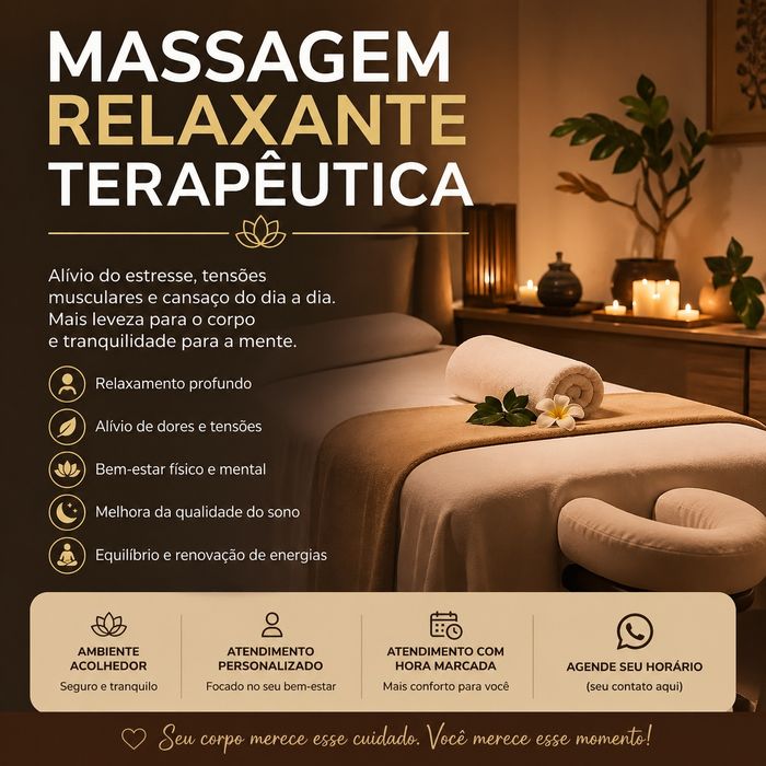 Massagem relaxante terapêutica