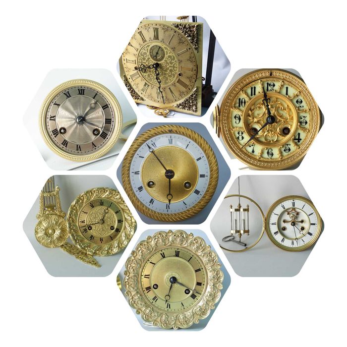 Запчастини,механізми камінних годинників XIX століття .Репассаж