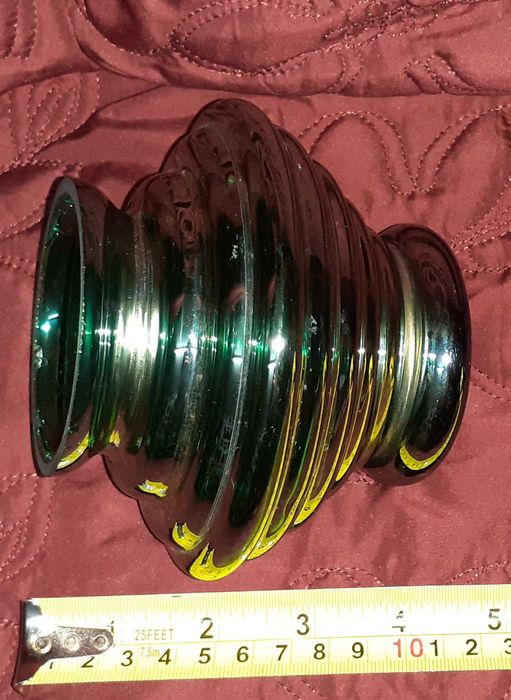 Jarra Verde Antiga Casca de Cebola