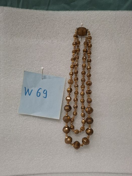 Korale szklane na szyję prl