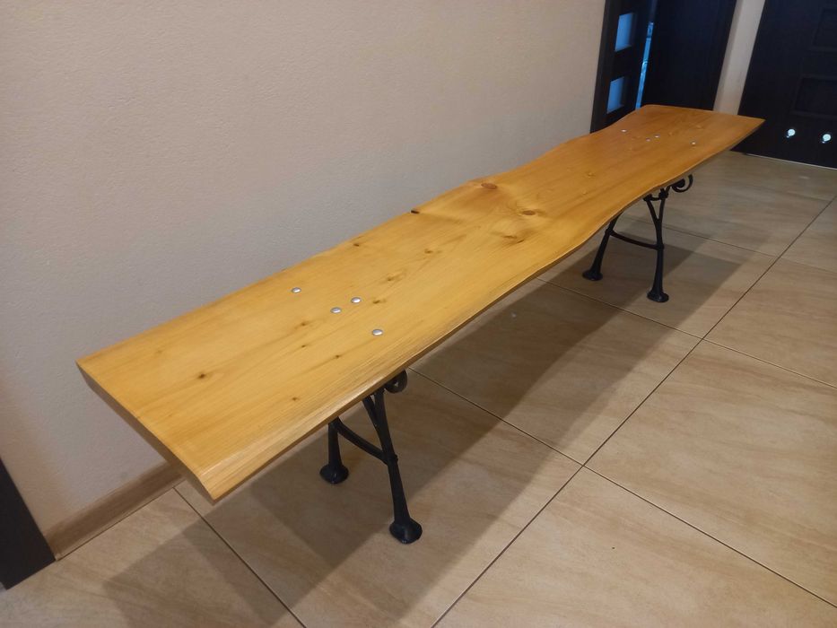 Ławka drewniana ogrodowa - nowa szerokość 130 cm