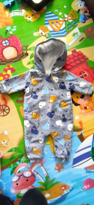 Ciepły kombinezon dla chłopca 62 wiosna jesień