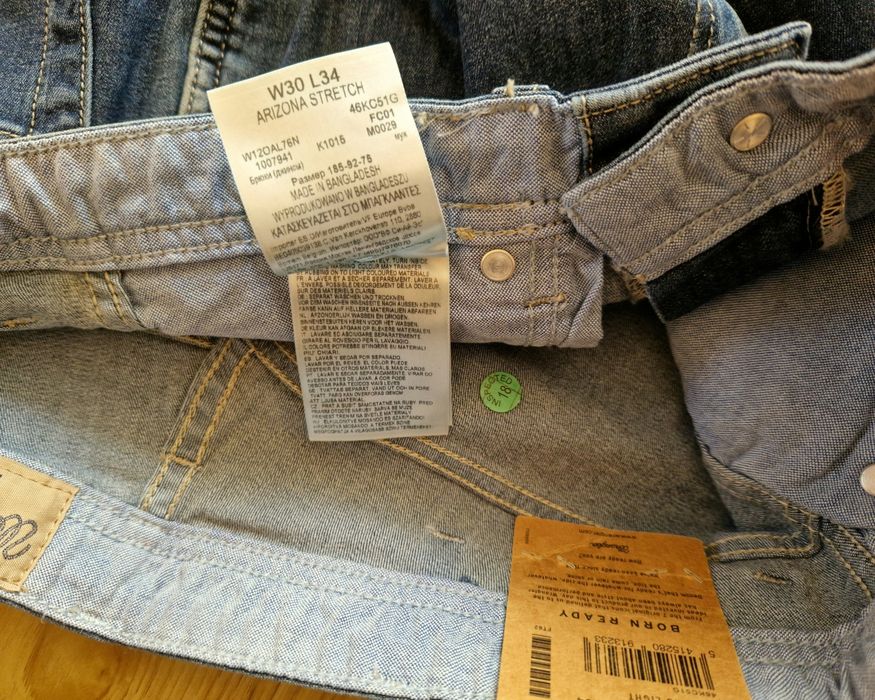 Джинси чоловічі Wrangler W30 L34 ARIZONA STRETCH Original (нові)