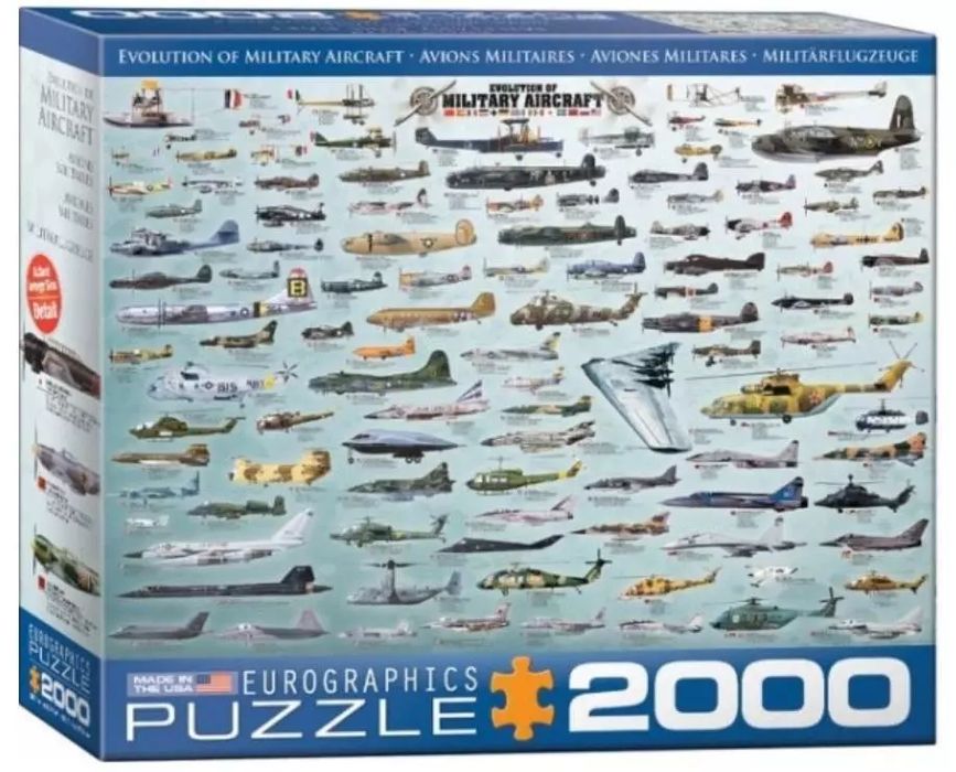 Puzzle 2000 Samoloty i helikoptery. Eurographics. Nowy Produkt